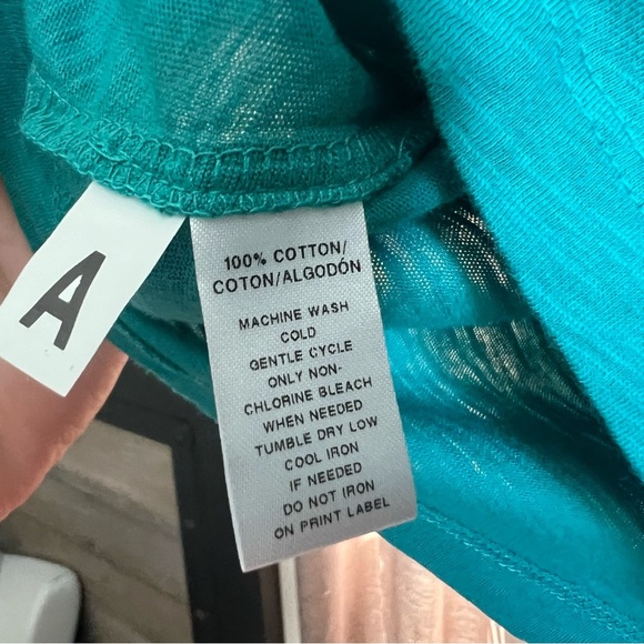 NWT LOFT Teal Long Sleeve Women's Top Size Medium - Picture 6 of 11